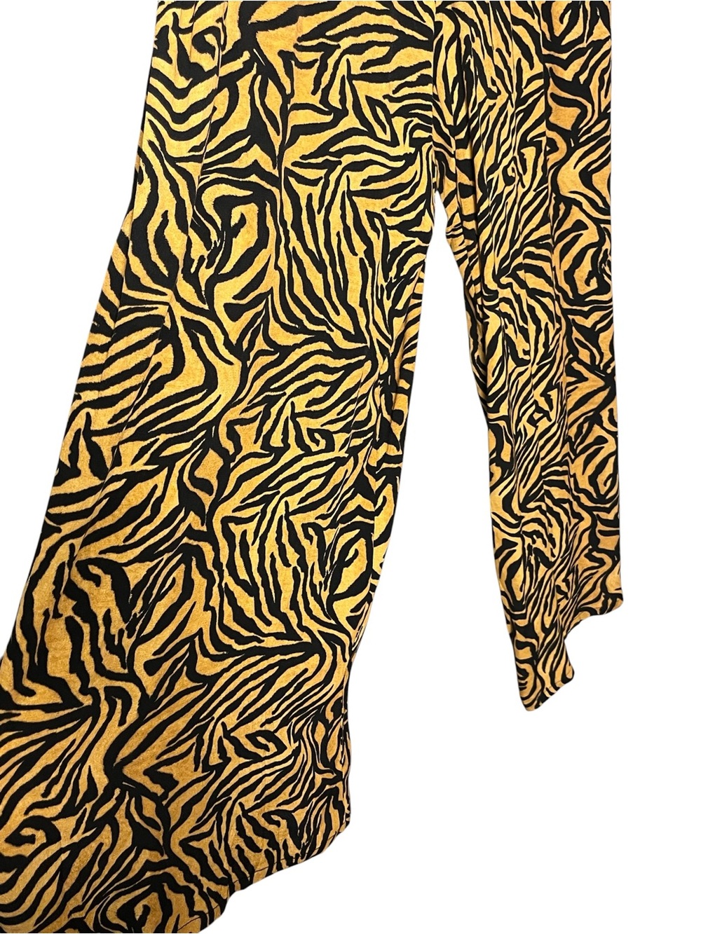Kachel x Anthropologie Tiger-Striped Jumpsuit Wide Leg Smocked Animal Artsy 10 - Picture 7 of 12